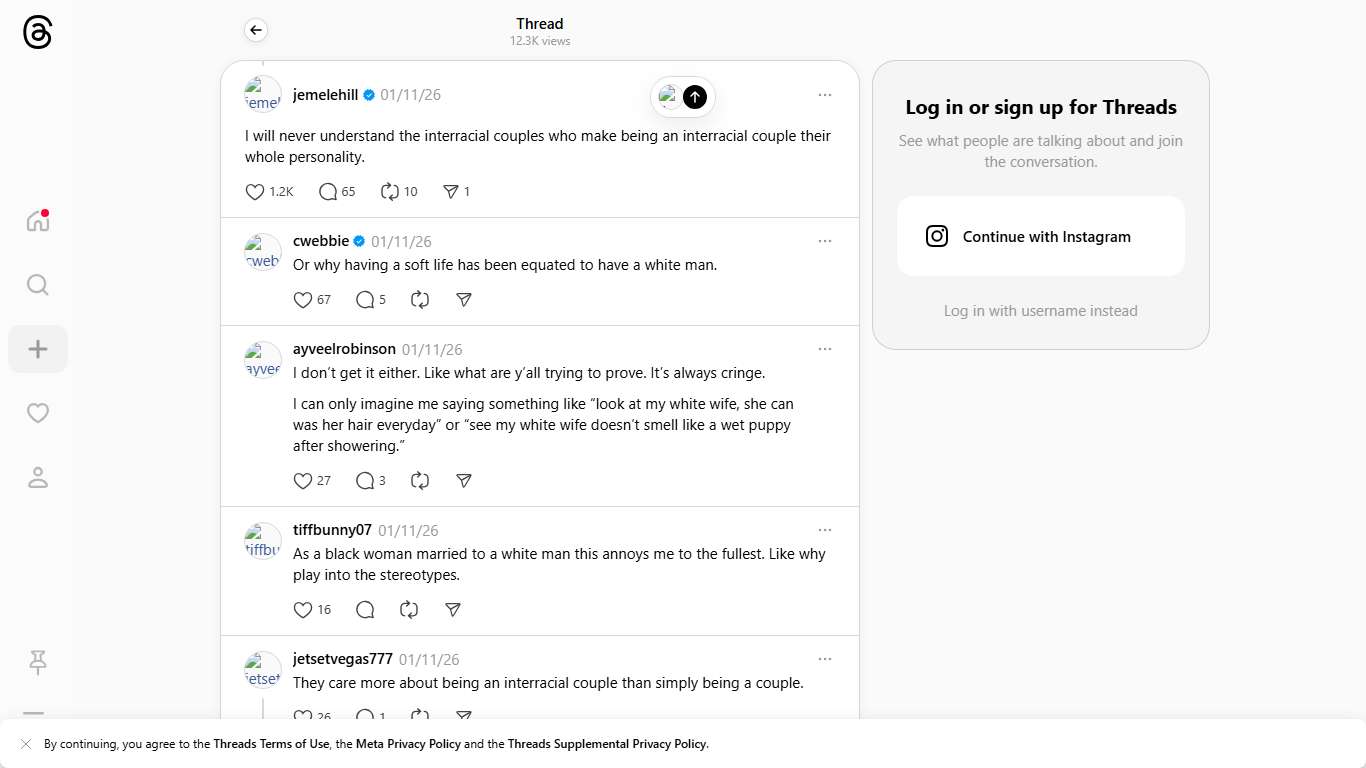I will never understand the interracial couples who make being an interracial couple their whole personality.
